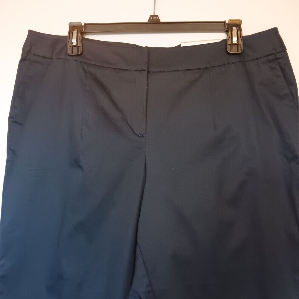 NWT Established 1946 Size 20W Navy Blue Cotton Shape Enhancing Ankle Pants - Picture 2 of 11
